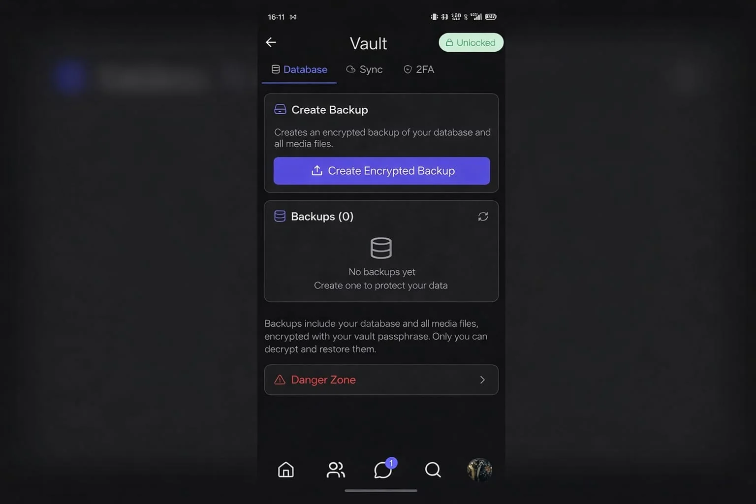 Encrypted Vault